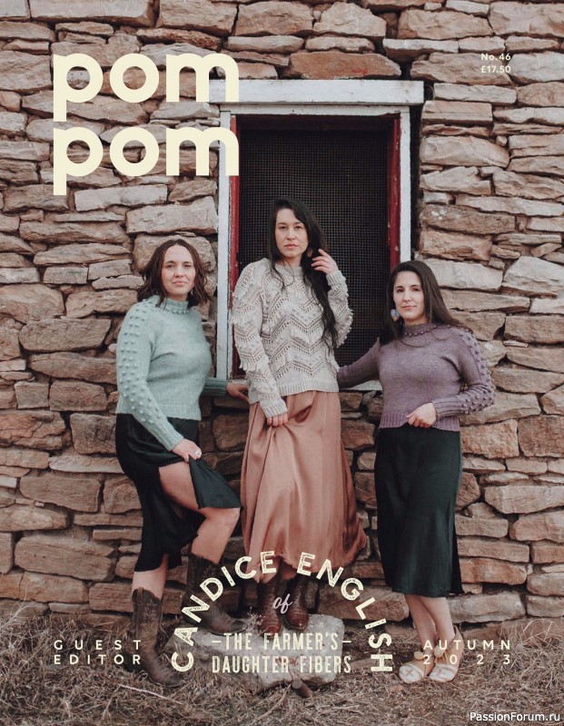 Вязаные модели спицами в журнале «Pom Pom Quarterly №46 2023»