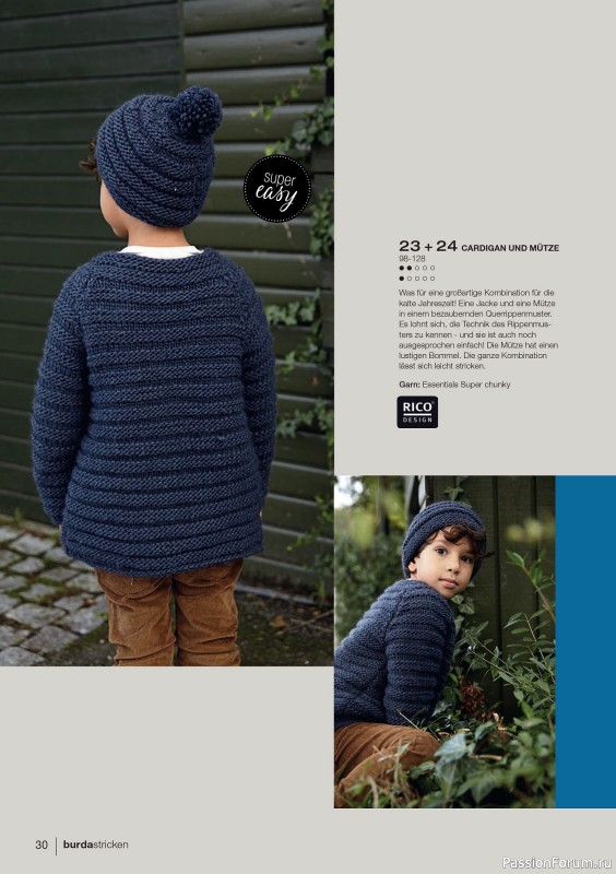 Вязаные модели в журнале «Burda Stricken №1 2020»