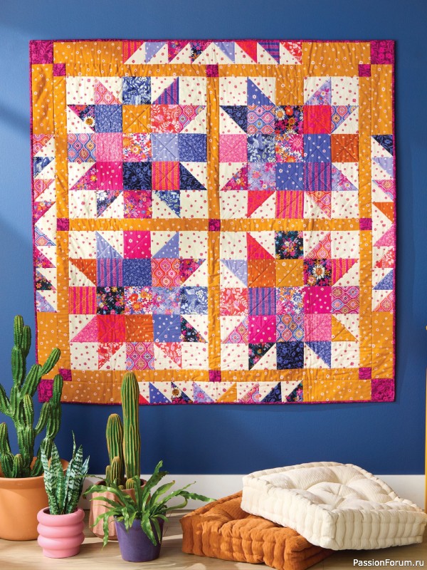 Коллекция проектов для рукодельниц в журнале «American Patchwork & Quilting №195 2025»