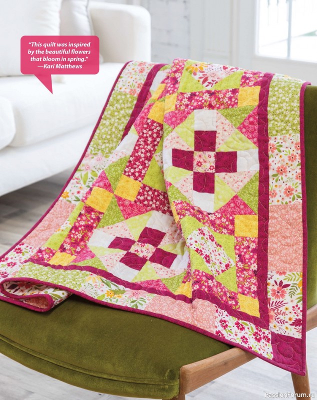 Коллекция проектов для рукодельниц в журнале «Quilter's World Special Edition - Late Spring 2025»