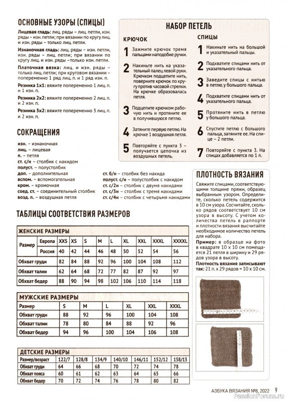 Школа вязания в журнале «Азбука вязания №8 2022»