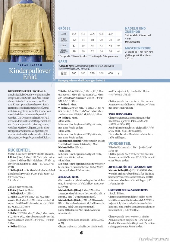 Вязаные проекты спицами в журнале «The Knitter Germany №64 2023»