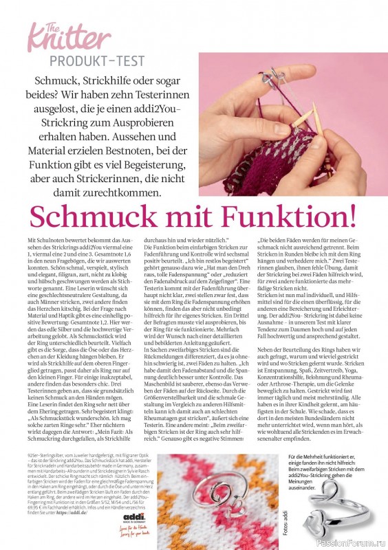 Вязаные проекты спицами в журнале «The Knitter Germany №69 2024»