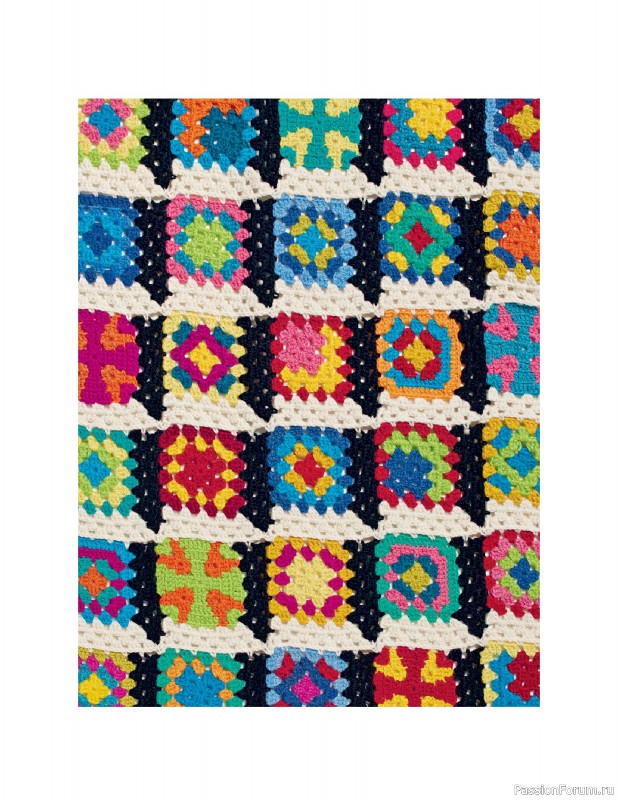 Вязаные проекты в книге «Crochet Squares»