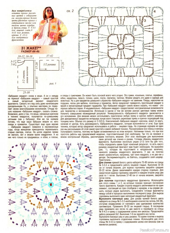 Авторские модели в издании «Журнал Мод. Вязание №644 2023»