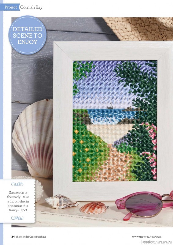 Коллекция вышивки в журнале «The World of Cross Stitching №333 2023»