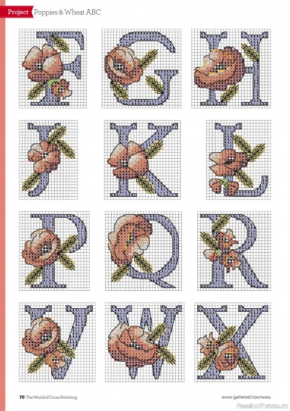 Коллекция вышивки в журнале «The World of Cross Stitching №351 2024»