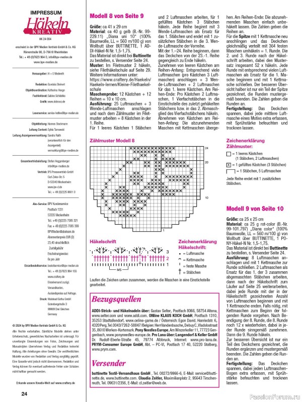 Вязаные проекты крючком в журнале «Häkeln Kreativ №4 2024»