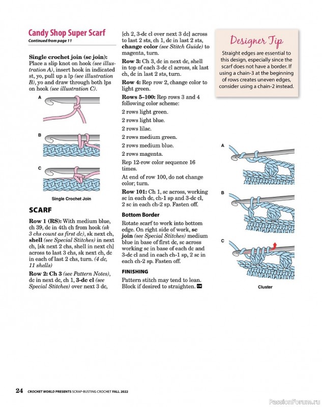 Вязаные проекты крючком в журнале «Crochet World Specials - Fall 2022»