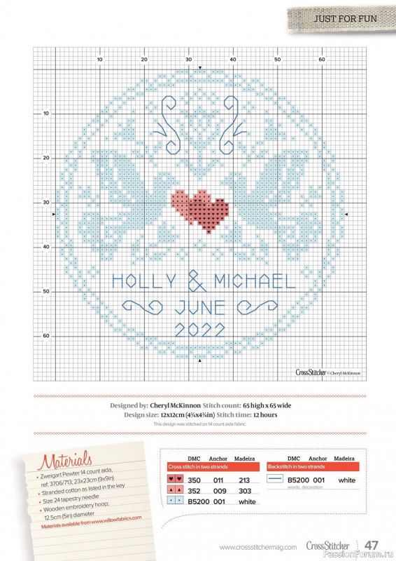 Коллекция вышивки в журнале «CrossStitcher №383 2022»