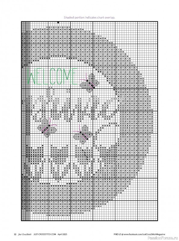 Коллекция вышивки в журнале «Just CrossStitch Vol.41 №2 2023»