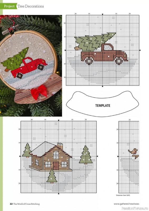 Коллекция вышивки в журнале «The World of Cross Stitching №339 2023»