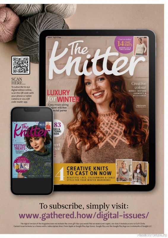 Вязаные проекты спицами в журнале «The Knitter №208 2024»