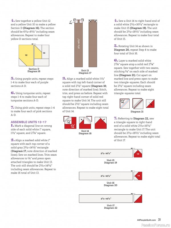 Коллекция проектов для рукодельниц в журнале «American Patchwork & Quilting №195 2025»