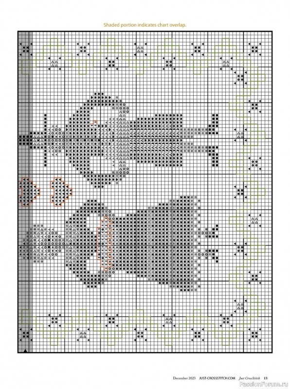 Коллекция вышивки в журнале «Just CrossStitch - December 2023»