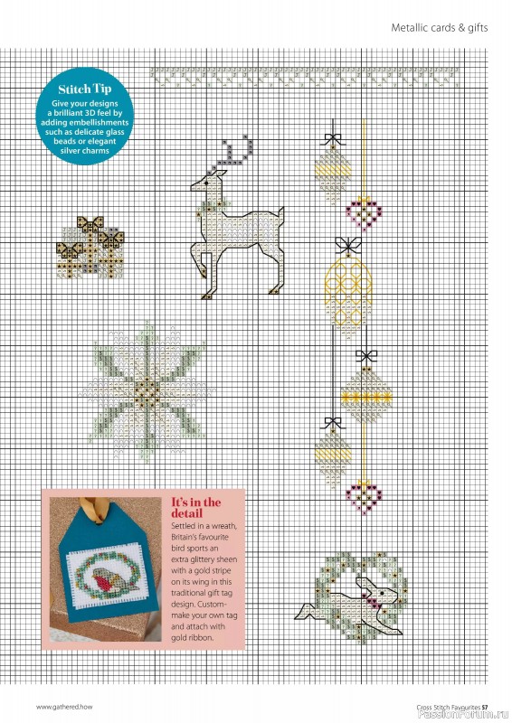 Коллекция вышивки в журнале «Cross Stitch Favourites - Christmas 2024»