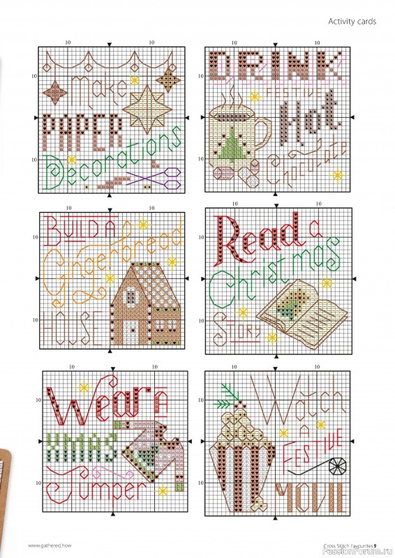 Коллекция вышивки в журнале «Cross Stitch Favourites - The Cards 2024»