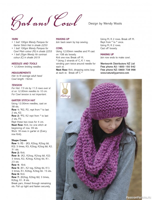 Вязаные модели спицами в журнале «Australian Knitting – Vol.16 №2 2024»