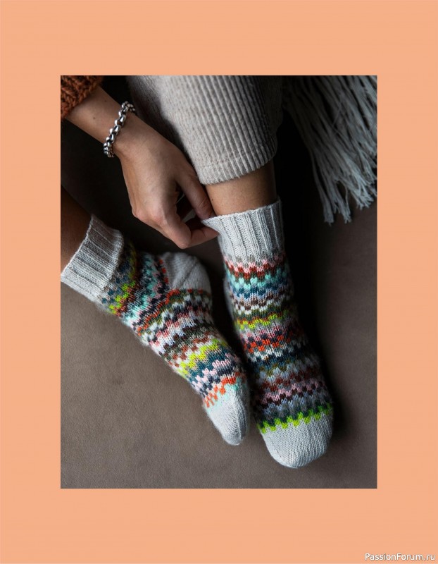 Вязаные проекты в книге «52 Weeks of Scrap Yarn»