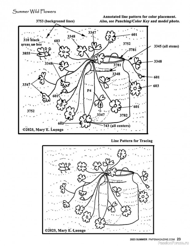 Коллекция вышивки в журнале «Punch Needle & Primitive Stitcher - Summer 2023»