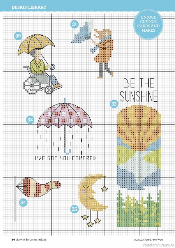 Коллекция вышивки в журнале «The World of Cross Stitching №322 2022»