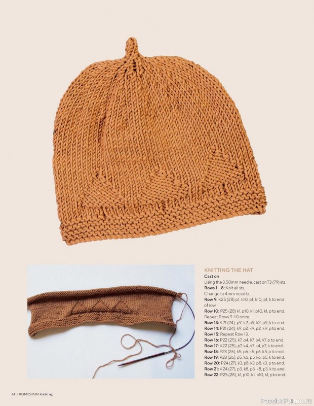 Вязаные модели спицами в журнале «Homespun Knitting №1 2022»