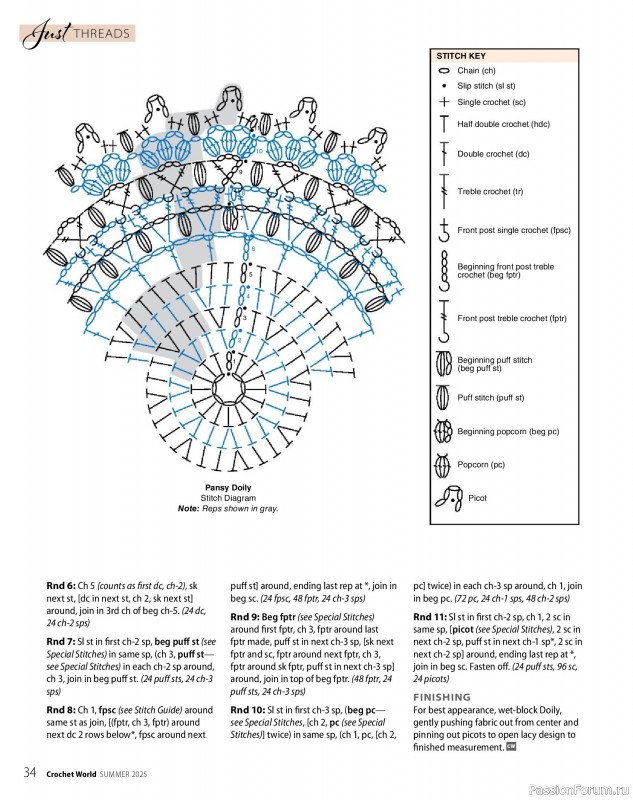 Вязаные проекты крючком в журнале «Crochet World - Summer 2025»