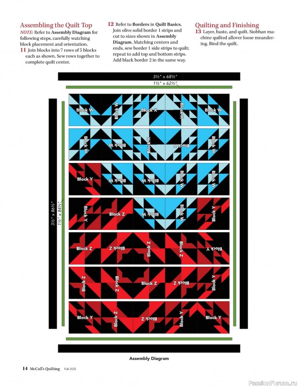 Коллекция проектов для рукодельниц в журнале «McCall's Quilting - Fall 2025»