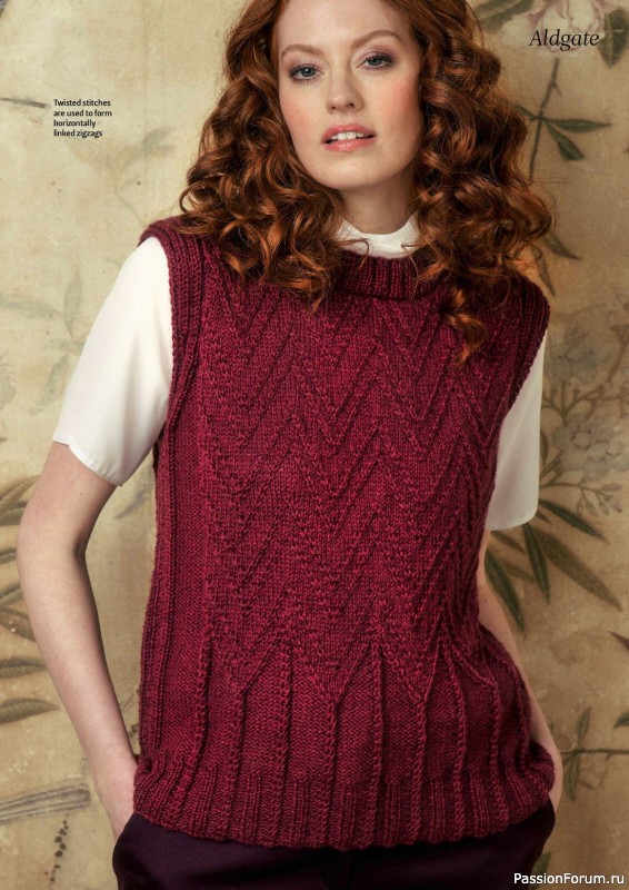 Вязаные проекты спицами в журнале «The Knitter Issue 190 2023»