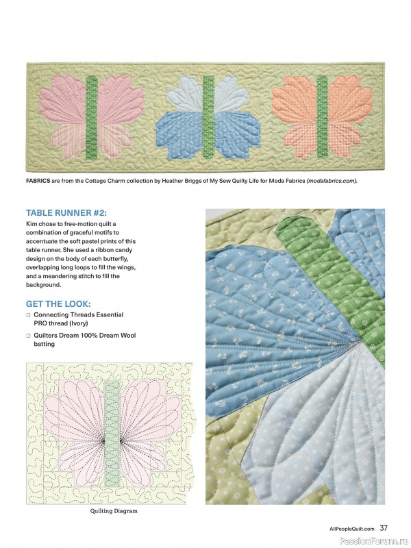 Коллекция проектов для рукодельниц в журнале «American Patchwork & Quilting №195 2025»