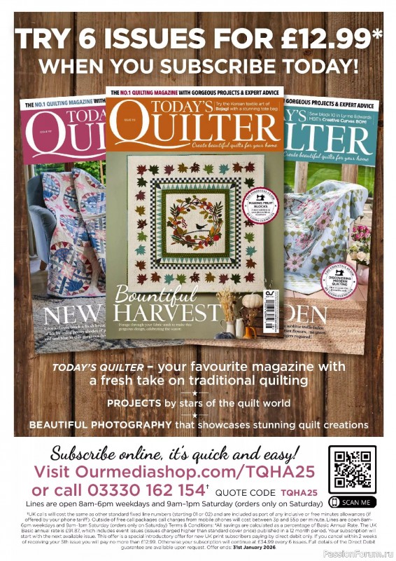 Коллекция проектов для рукодельниц в журнале «Love Patchwork & Quilting №150 2025»