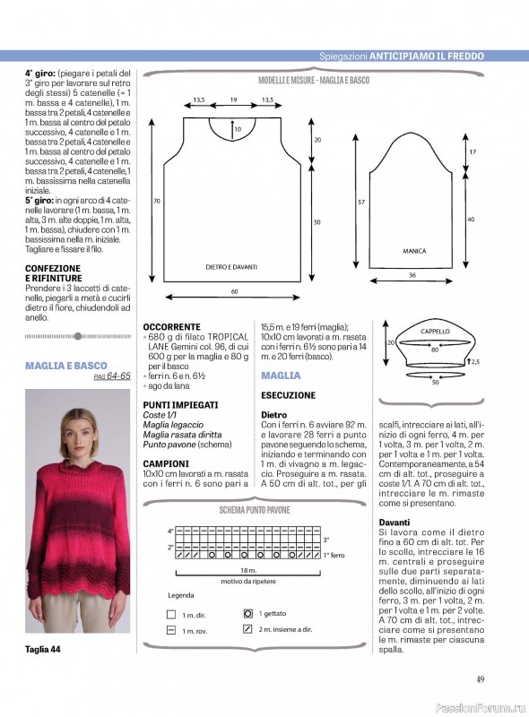 Вязаные модели в журнале «La Nuova Maglia №31 2023»