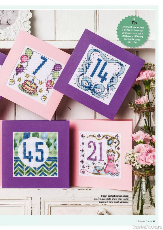 Коллекция вышивки в журнале «Ultimate CrossStitch Cards №58 2025»