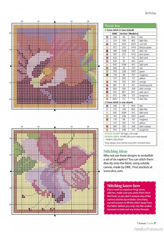 Коллекция вышивки в журнале «Ultimate CrossStitch Cards №58 2025»