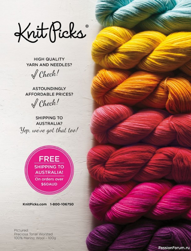 Вязаные модели спицами в журнале «Australian Knitting – Vol.16 №3 2024»