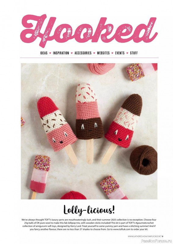 Вязаные проекты крючком в журнале «Simply Crochet №164 2025»