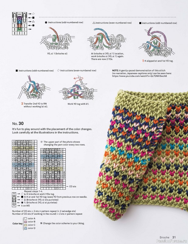 Вязаные проекты в книге «55 Fantastic Japanese Knitting Stitches»