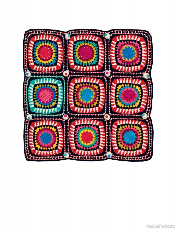 Вязаные проекты в книге «Crochet Squares»