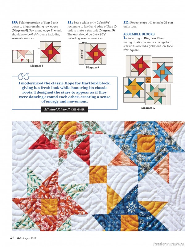 Коллекция проектов для рукодельниц в журнале «American Patchwork & Quilting №195 2025»