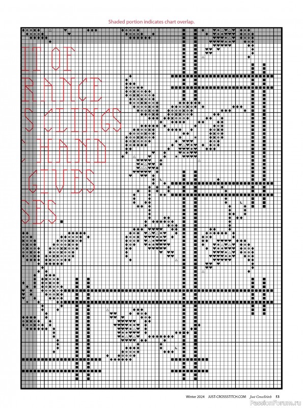 Коллекция вышивки в журнале «Just CrossStitch - Winter 2024»