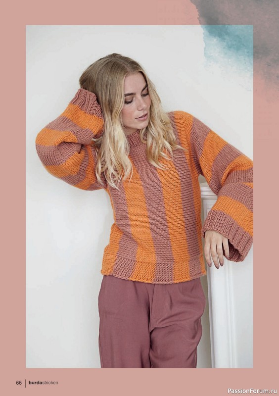 Вязаные модели в журнале «Burda Stricken №1 2020»