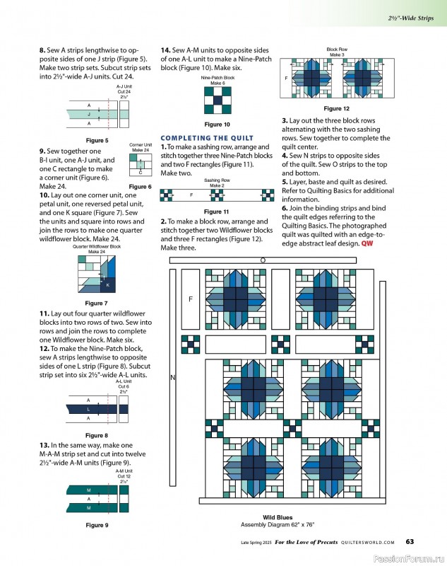 Коллекция проектов для рукодельниц в журнале «Quilter's World Special Edition - Late Spring 2025»