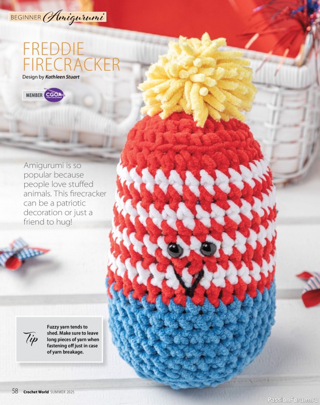 Вязаные проекты крючком в журнале «Crochet World - Summer 2025»