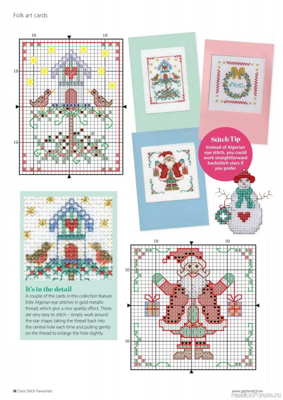 Коллекция вышивки в журнале «Cross Stitch Favourites - Christmas 2024»