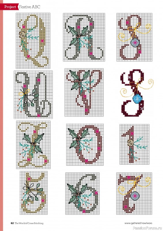 Коллекция вышивки в журнале «The World of Cross Stitching №352 2024»