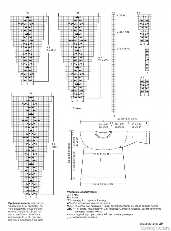 Вязаные модели в журнале «Creazion №1 2023»