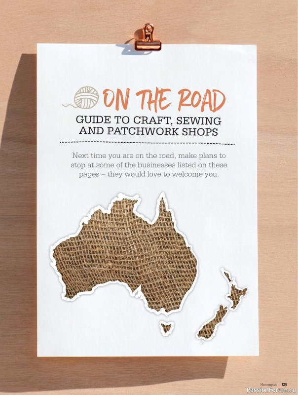 Коллекция проектов для рукодельниц в журнале «Australian Homespun №218 2025»