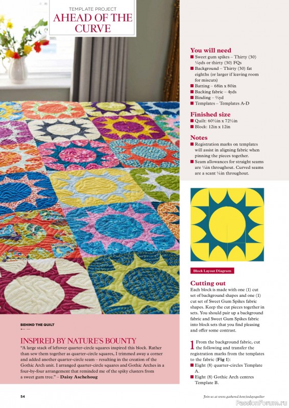 Коллекция проектов для рукодельниц в журнале «Todays Quilter №127 2025»