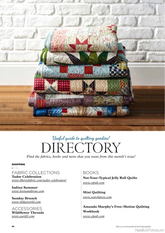 Коллекция проектов для рукодельниц в журнале «Todays Quilter №127 2025»