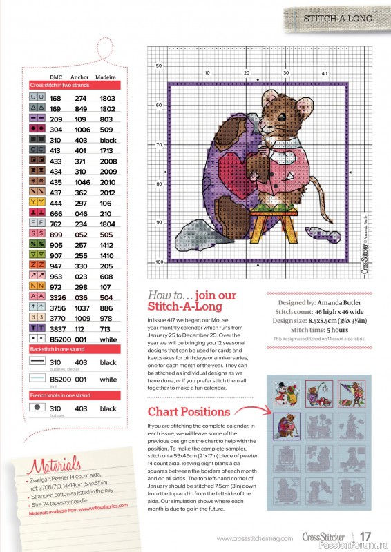 Коллекция вышивки в журнале «CrossStitcher №420 2025»